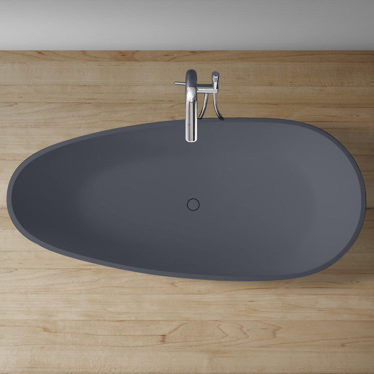 StoneArt Badewanne BS-525 beton-grau 185x83 matt