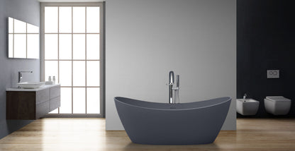 StoneArt Badewanne BS-526 beton-grau 185x79 cm matt