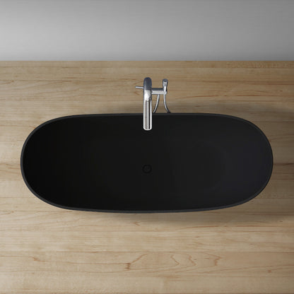 StoneArt Badewanne BS-526 schwarz 185x79 matt