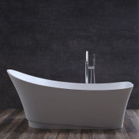 StoneArt Badewanne BS-527 weiß 180x75 cm matt