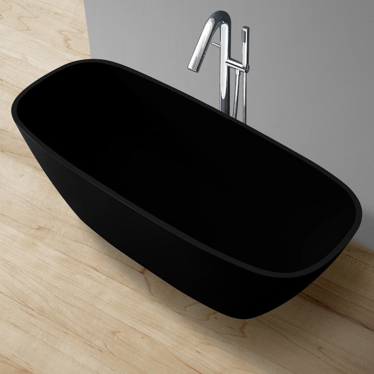 StoneArt Badewanne BS-528 schwarz 175x75 cm matt