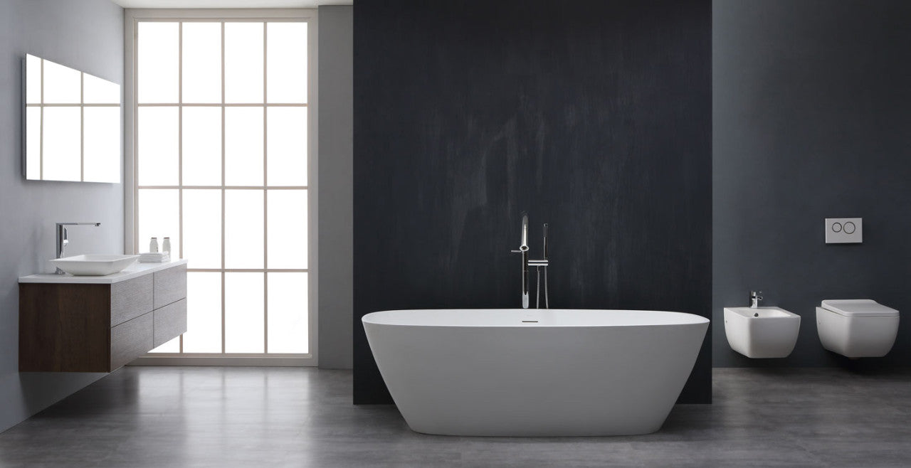 StoneArt Badewanne BS-528 weiß 175x75 cm matt