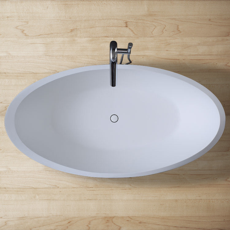 StoneArt Badewanne BS-531 schwarz-weiß 190x100 cm matt