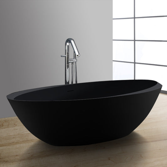 StoneArt Badewanne BS-531 schwarz 190x100 cm matt