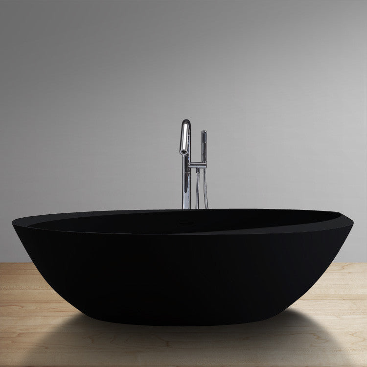 StoneArt Badewanne BS-531 schwarz 190x100 cm matt