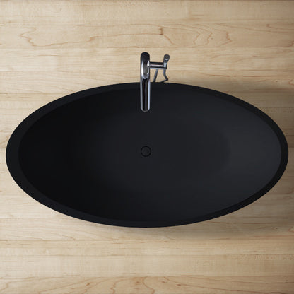 StoneArt Badewanne BS-531 schwarz 190x100 cm matt