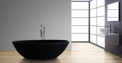 StoneArt Badewanne BS-531 schwarz 190x100 cm matt