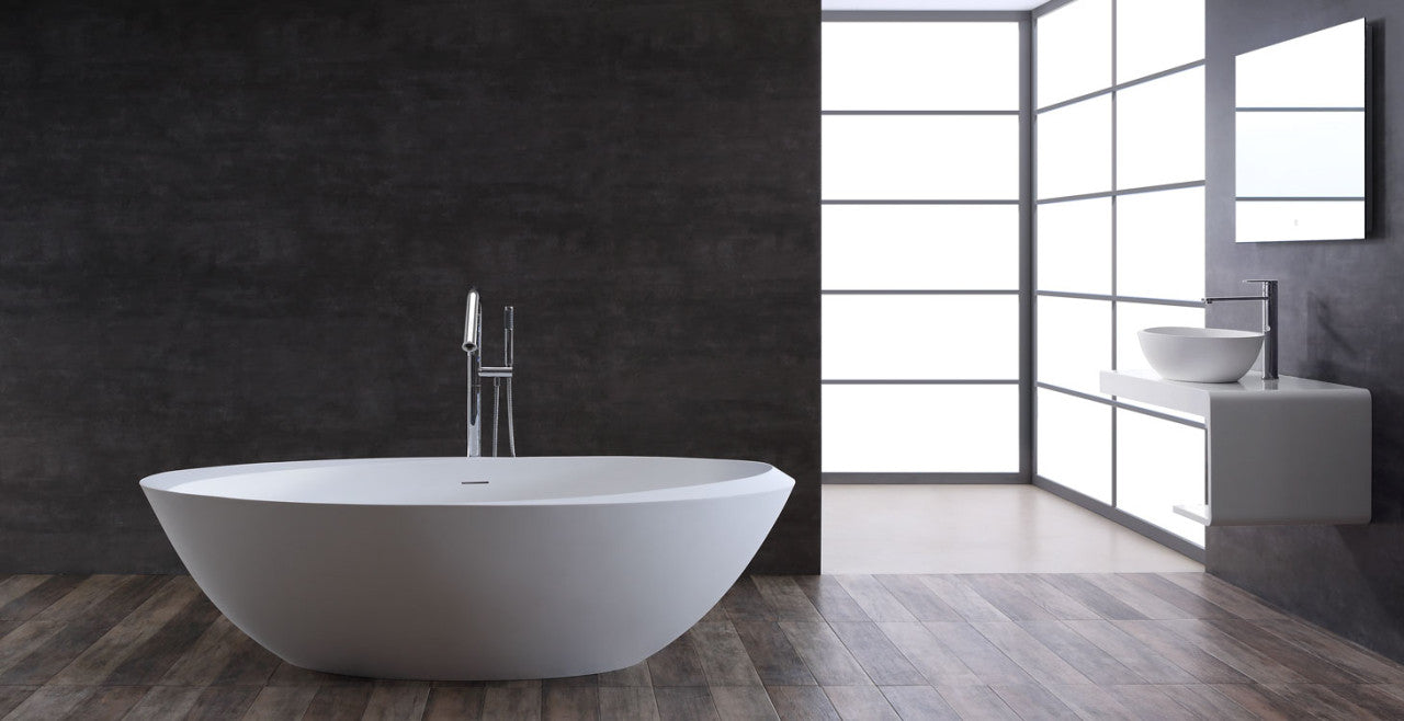 StoneArt Badewanne BS-531 weiß 190x100 cm glänzend