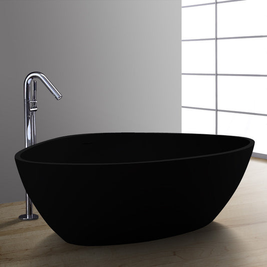 StoneArt Badewanne BS-533 schwarz 180x140 cm matt