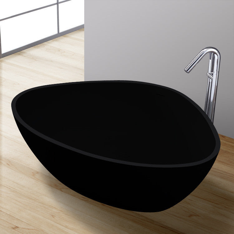 StoneArt Badewanne BS-533 schwarz 180x140 cm matt
