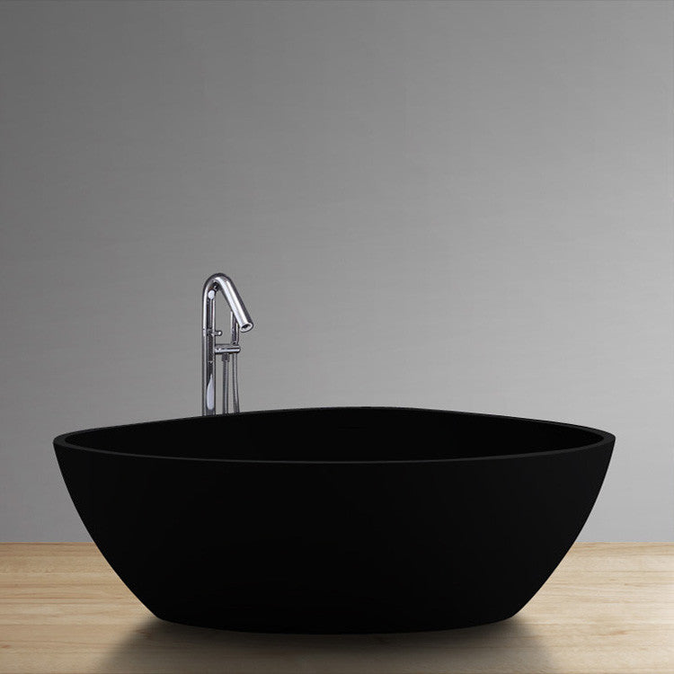 StoneArt Badewanne BS-533 schwarz 180x140 cm matt