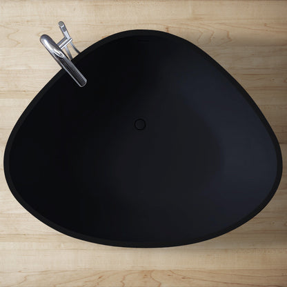StoneArt Badewanne BS-533 schwarz 180x140 cm matt