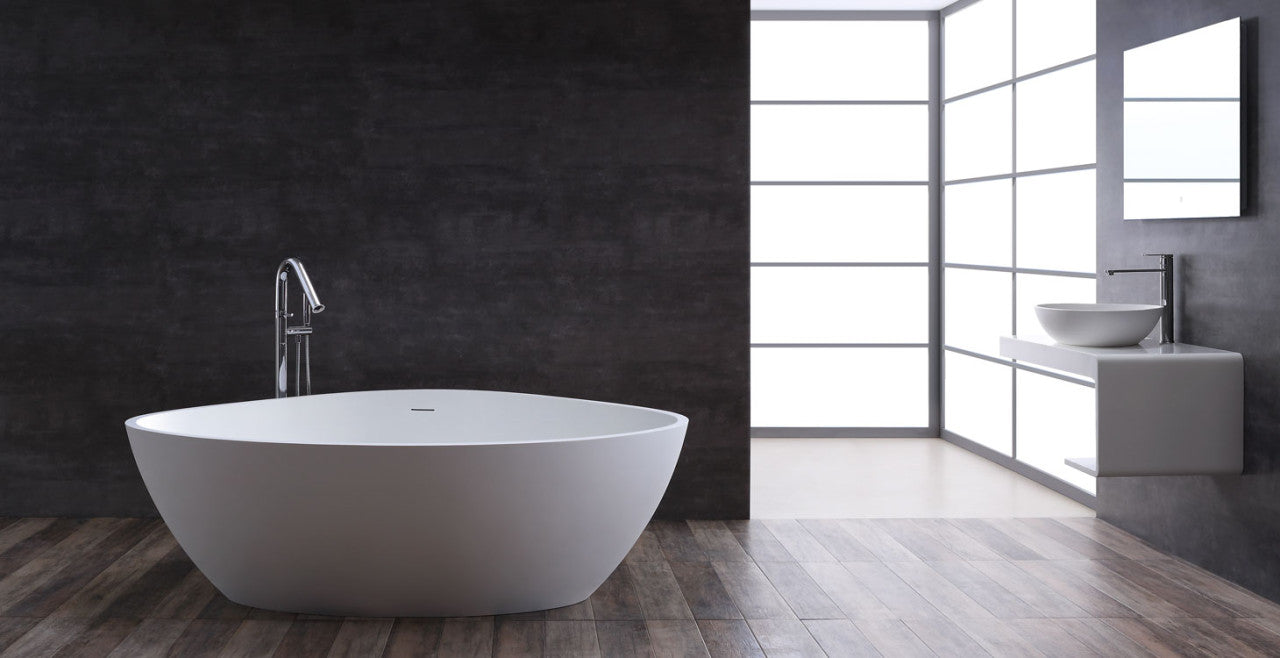 StoneArt Badewanne BS-533 weiß 180x140 cm glänzend