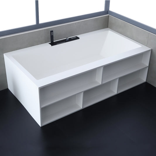 StoneArt Badewanne BS-535 weiß 188x100 cm glänzend