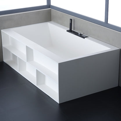StoneArt Badewanne BS-535 weiß 188x100 cm matt