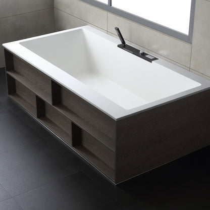 StoneArt Badewanne BS-536 weiß 188x100 cm matt