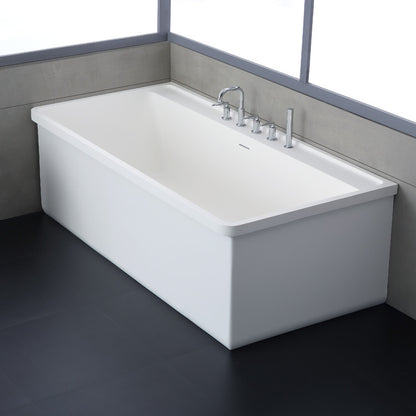 StoneArt Badewanne BS-537 weiß 190x100 cm glänzend