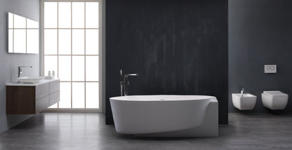 StoneArt Badewanne BS-550 weiß 170x93 cm glänzend