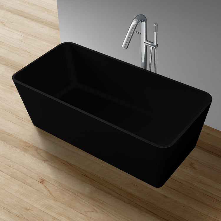 StoneArt Badewanne BS-551 schwarz 170x80 cm matt