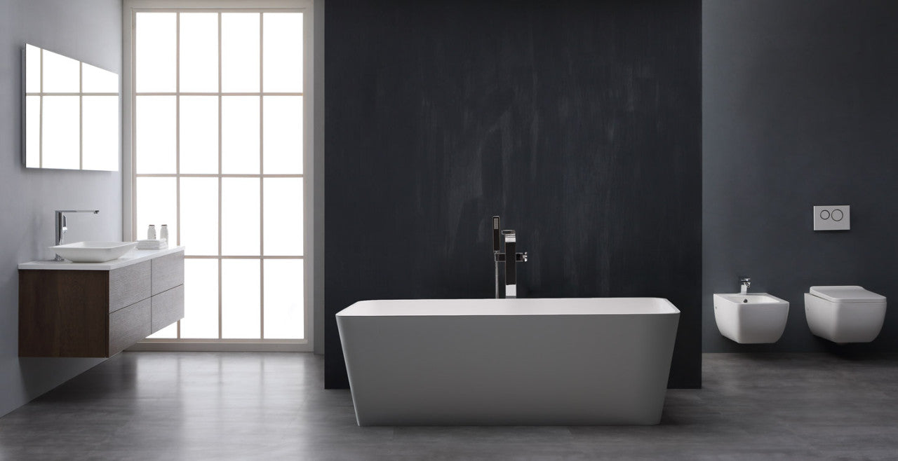 StoneArt Badewanne BS-551 weiß 170x80 cm glänzend