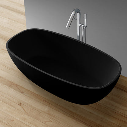 StoneArt Badewanne BS-552 schwarz 177x88 cm matt