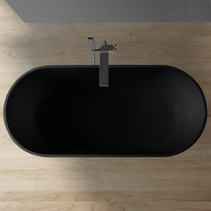 StoneArt Badewanne BS-553 schwarz 165x75 cm matt