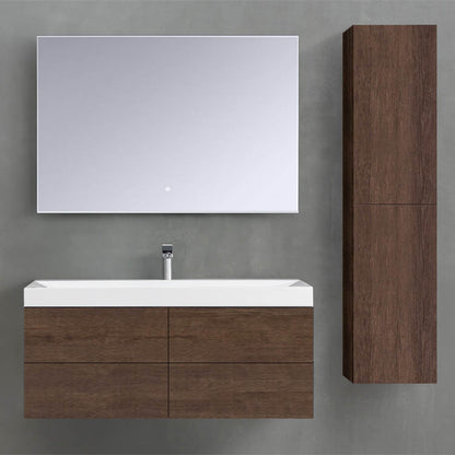 StoneArt Badmöbel Brugge BU-1201 Eiche dunkel 120x56 cm (mit/ohne Spiegel)