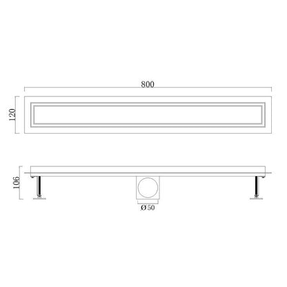 StoneArt Duschrinne PX40P