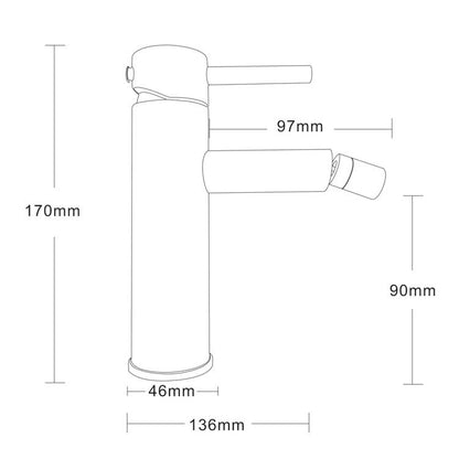 StoneArt Yaan Bidet 939240 chrome 17cm (Waschtischarmatur)