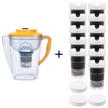 AcalaQuell® Sunny | 1,3 Liter für 1-2 Personen | verschiedene Farben | Einsteigerset groß