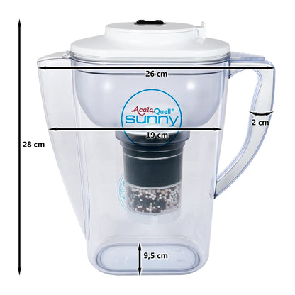 AcalaQuell® Sunny | 1,3 Liter für 1-2 Personen | verschiedene Farben | Einsteigerset groß