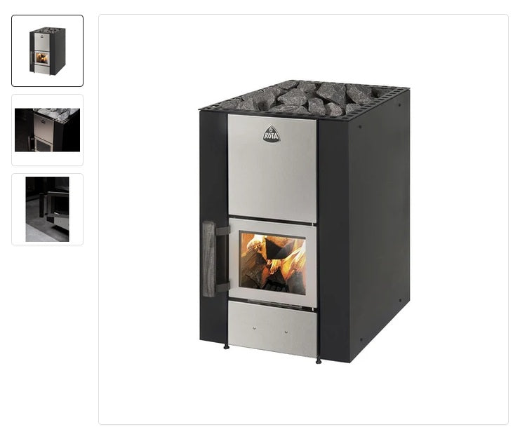 wellmia® Stan 14 Saunaofen Holz innenbefeuert 14 kW Holzofen