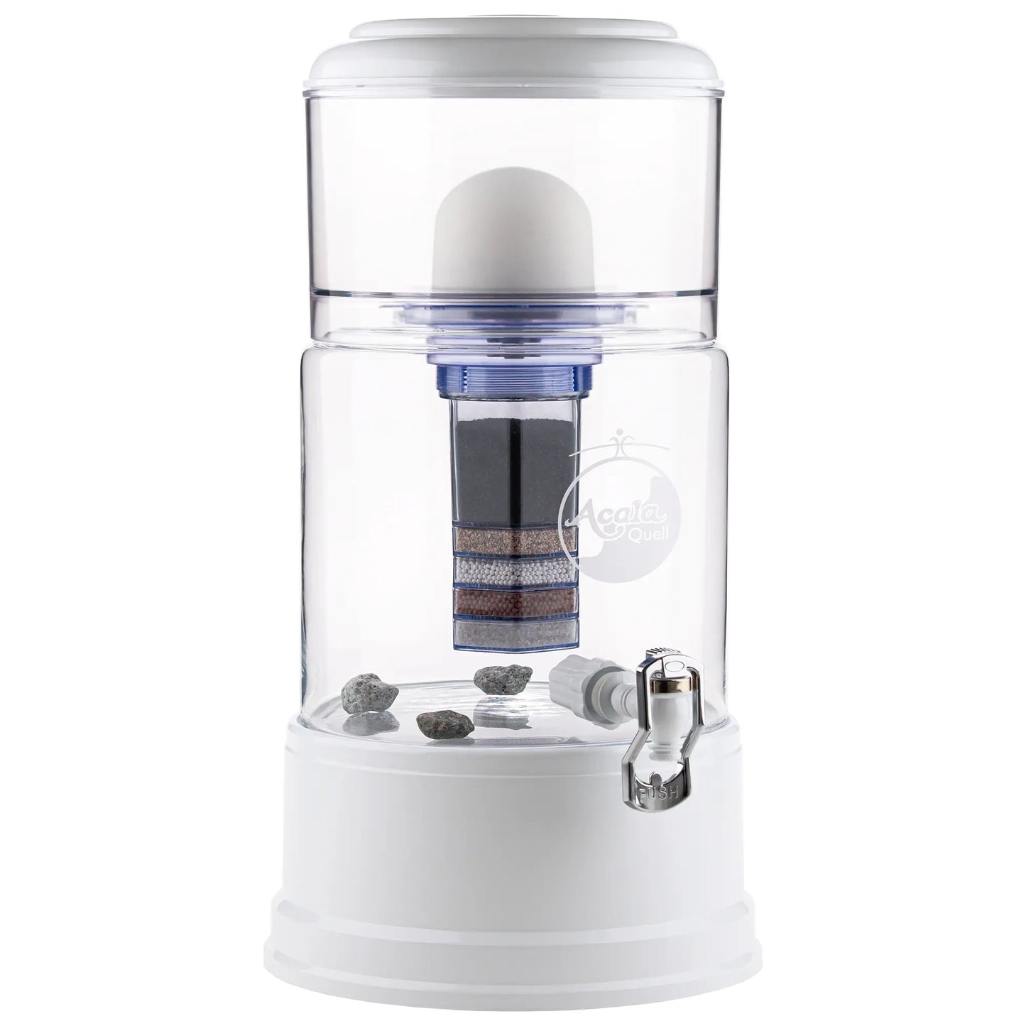 AcalaQuell® Smart kristallklar | weiß | 8 Liter für 1-4 Personen | verschiedene Optionen | Einsteigerset groß