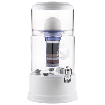 AcalaQuell® Smart kristallklar | weiß | 8 Liter für 1-4 Personen | verschiedene Optionen | Einsteigerset groß