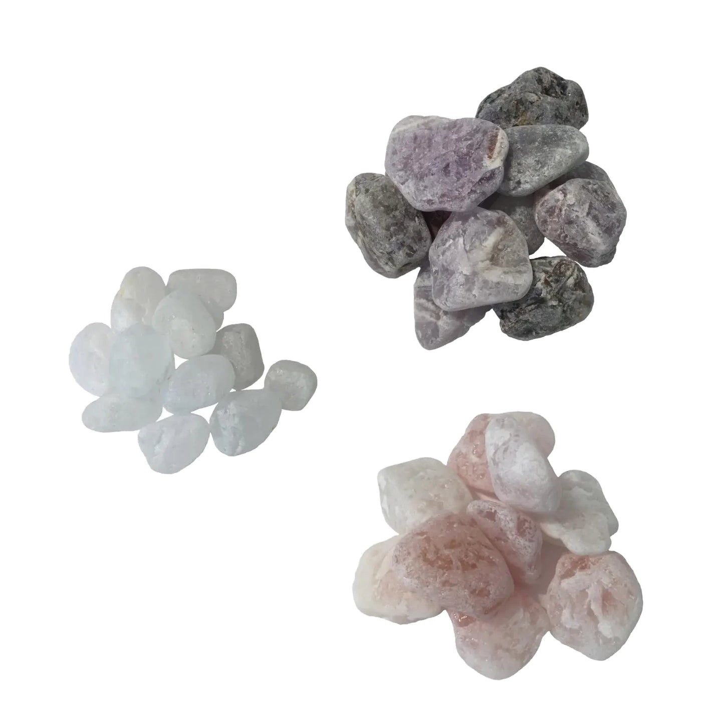 Wassersteine | Amethyst / Bergkristall / Rosenquarz