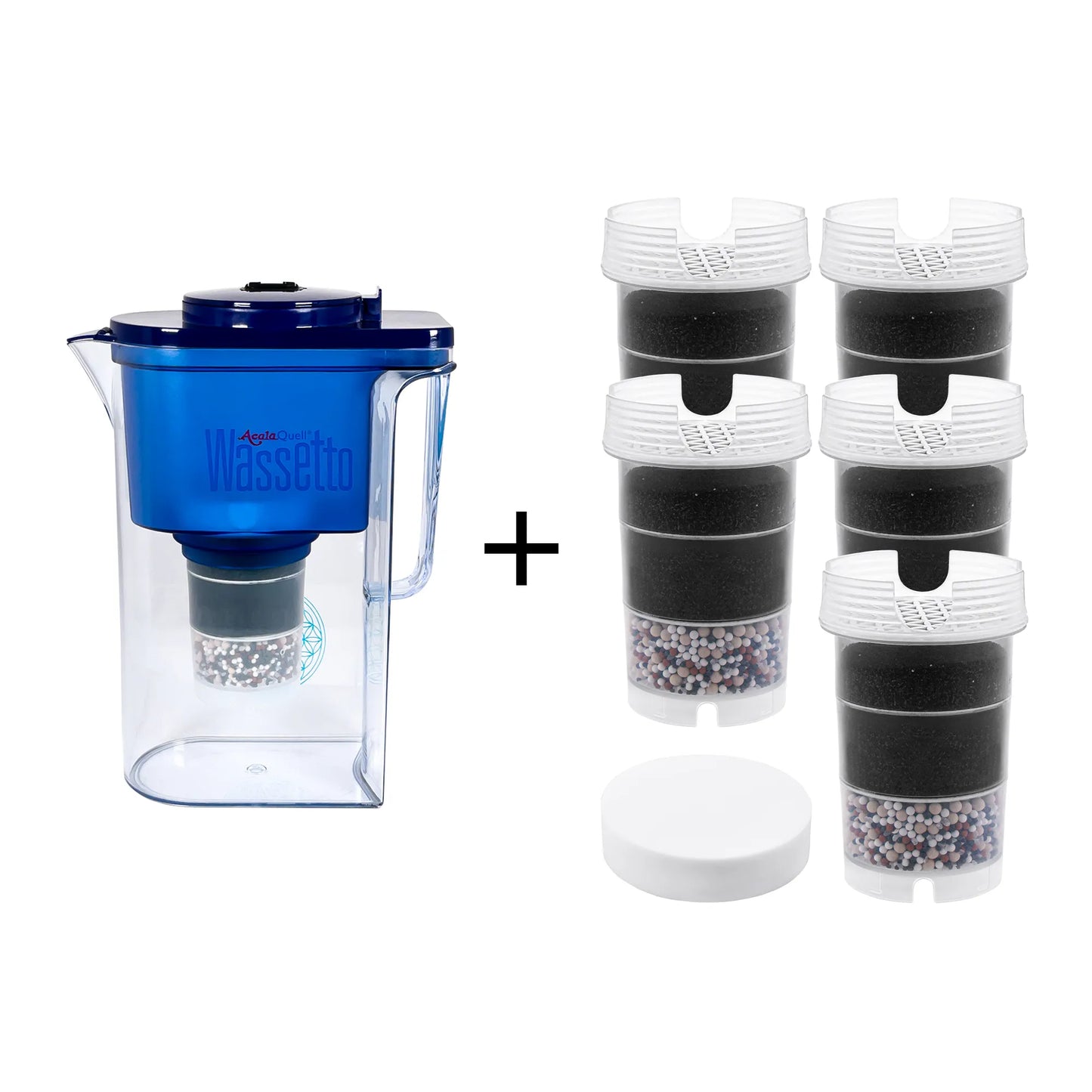 AcalaQuell® Wassetto | 1,3 Liter für 1-2 Personen | verschiedene Farben | Einsteigerset mittel