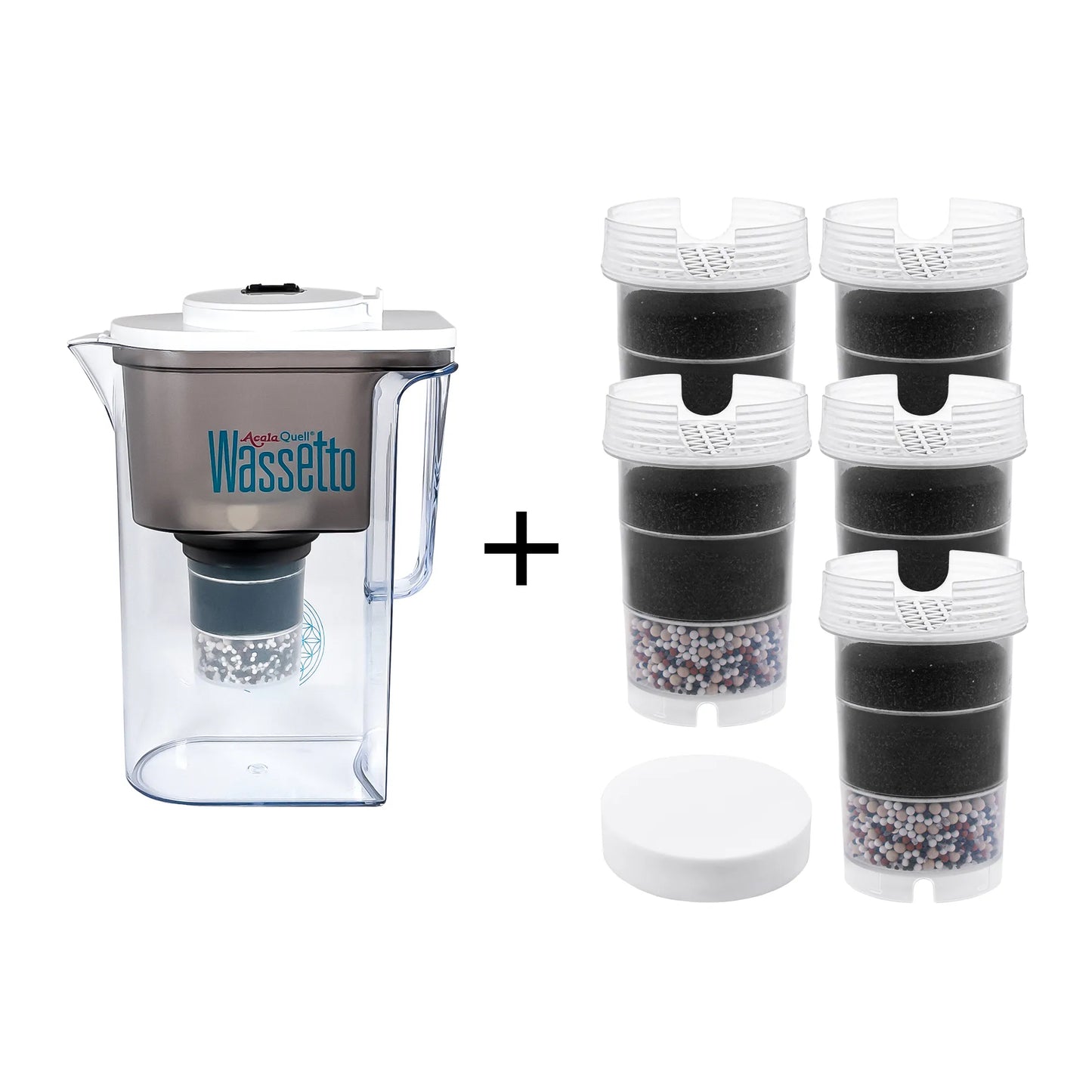 AcalaQuell® Wassetto | 1,3 Liter für 1-2 Personen | verschiedene Farben | Einsteigerset mittel