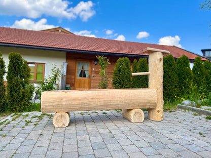 Holzbrunnen ,,Watzmann" Lärchenbrunnen Säule stirnseitig | diverse Größen & Optionen