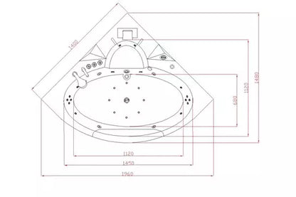 Whirlpool Milano Indoor 140x140 cm