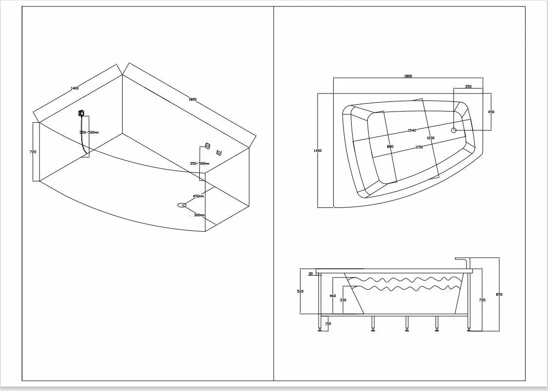 Whirlpool Verona Alpha Indoor 180x140 cm