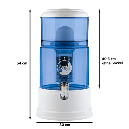 AcalaQuell® Advanced blau | weiß | 8 Liter für 1-4 Personen | verschiedene Optionen | Einsteigerset klein