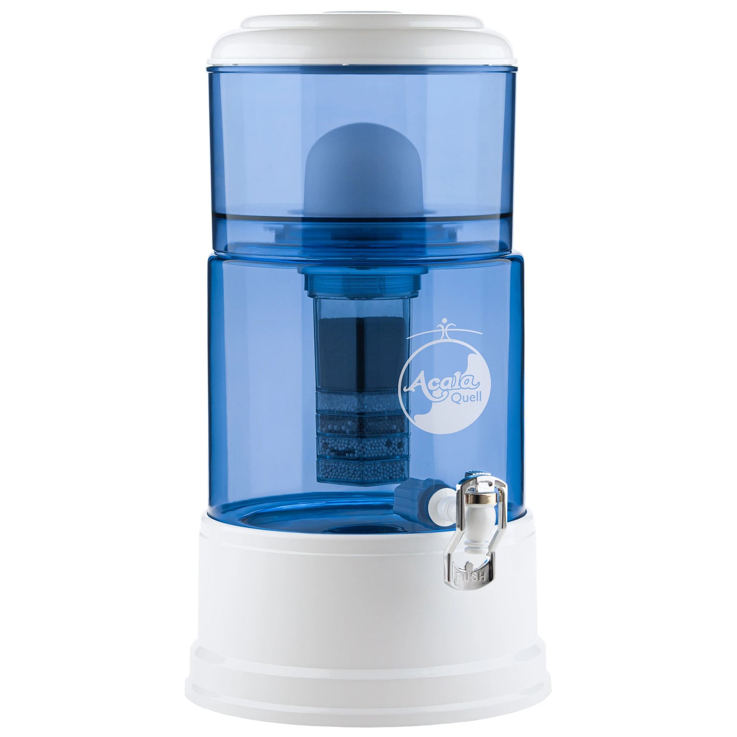 AcalaQuell® Advanced blau | weiß | 8 Liter für 1-4 Personen | verschiedene Optionen | Einsteigerset groß