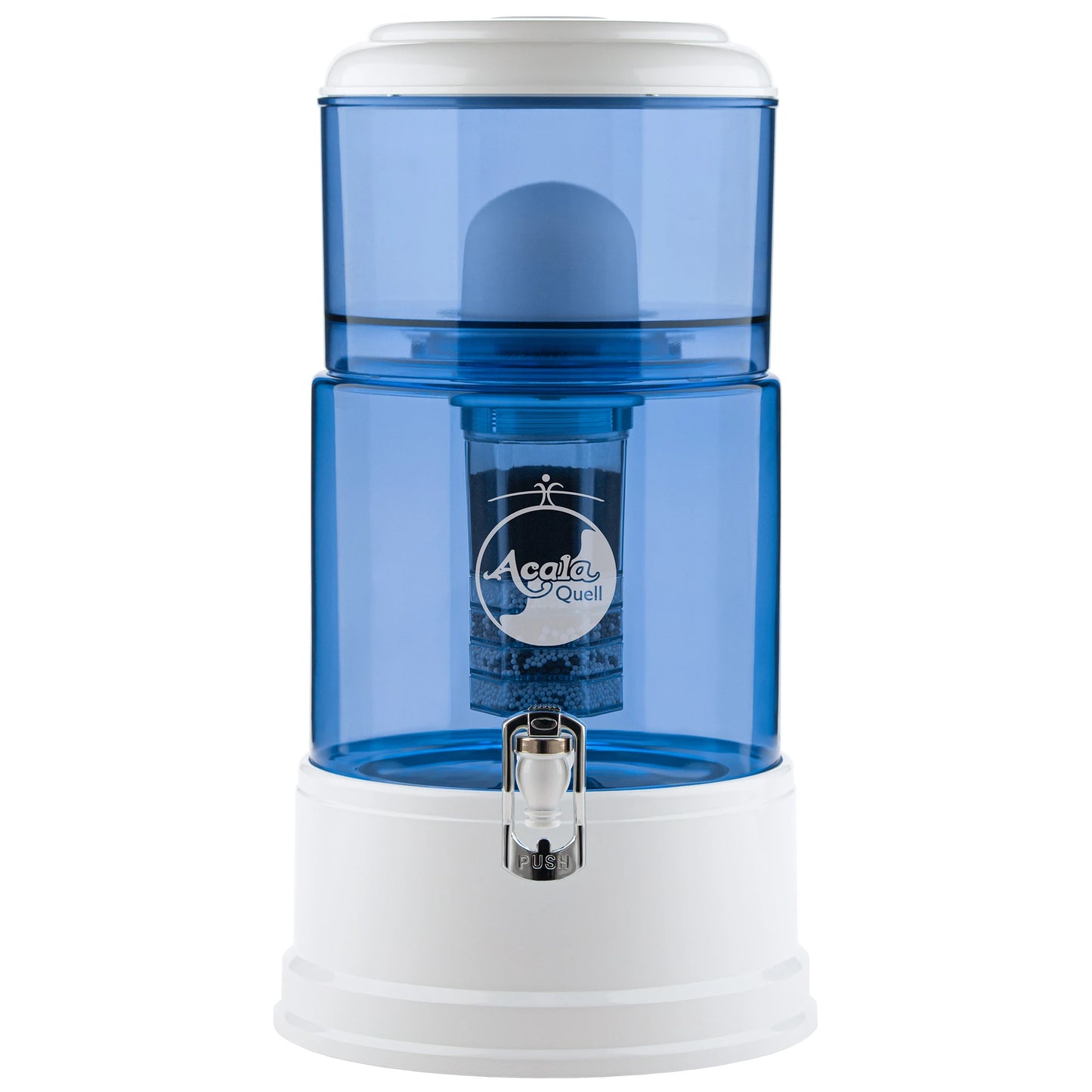 AcalaQuell® Advanced blau | weiß | 8 Liter für 1-4 Personen | verschiedene Optionen | Einsteigerset groß
