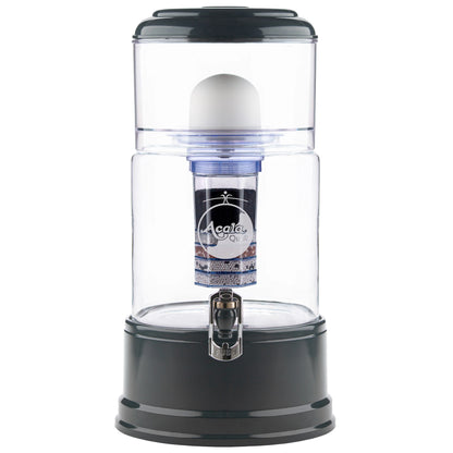 AcalaQuell® Advanced kristallklar | anthrazit | 8 Liter für 1-4 Personen | verschiedene Optionen | Einsteigerset groß