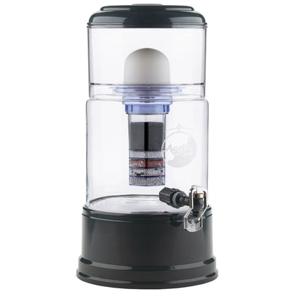 AcalaQuell® Advanced kristallklar | anthrazit | 8 Liter für 1-4 Personen | verschiedene Optionen | Einsteigerset groß