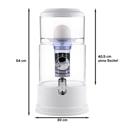 AcalaQuell® Advanced kristallklar | weiß | 8 Liter für 1-4 Personen | verschiedene Optionen | Einsteigerset groß