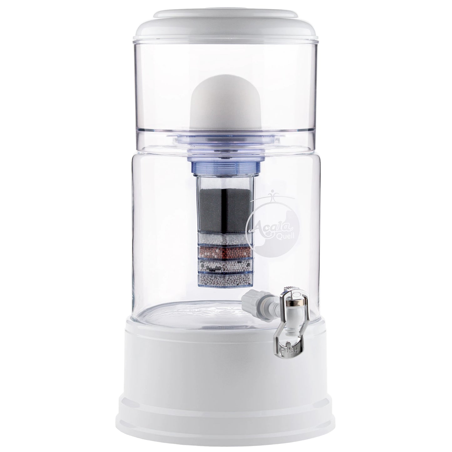 AcalaQuell® Advanced kristallklar | weiß | 8 Liter für 1-4 Personen | verschiedene Optionen | Einsteigerset klein