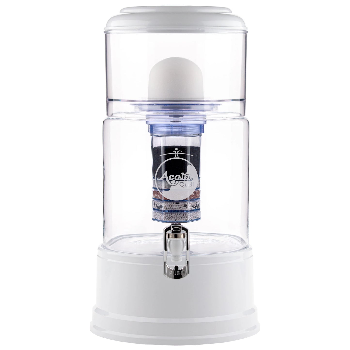 AcalaQuell® Advanced kristallklar | weiß | 8 Liter für 1-4 Personen | verschiedene Optionen | Einsteigerset klein