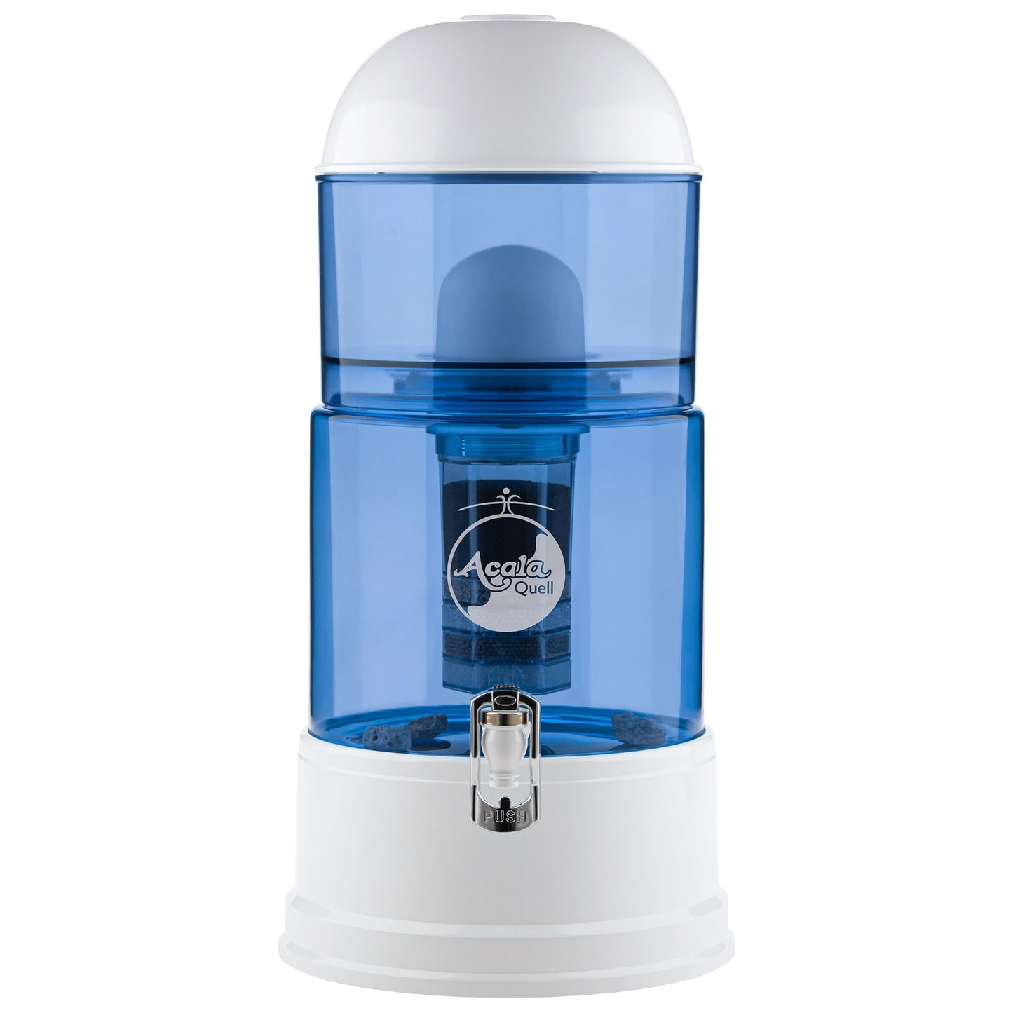 AcalaQuell® Luna blau | weiß | 8 Liter für 1-4 Personen | verschiedene Optionen | Einsteigerset groß