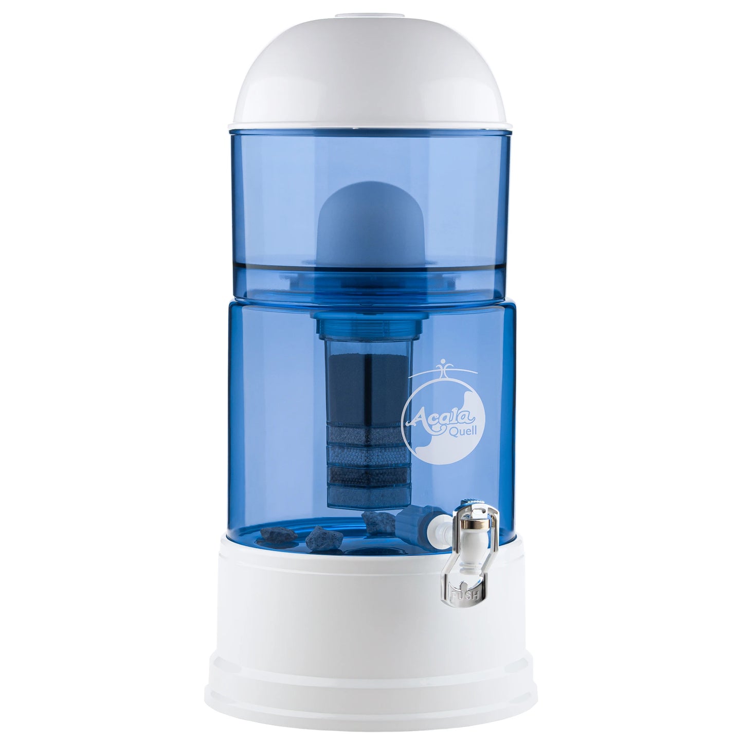 AcalaQuell® Luna blau | weiß | 8 Liter für 1-4 Personen | verschiedene Optionen | Einsteigerset groß